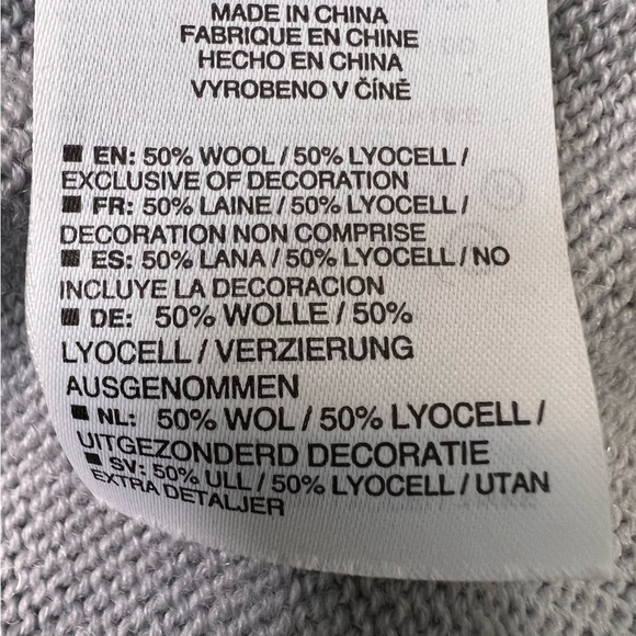 Icebreaker Grey Cowl Neck Wool Blend Long Sleeve Shirt Size Medium - Picture 11 of 11